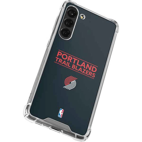 NBA Portland Trail Blazers Standard - Black Galaxy S24 FE Clear Case